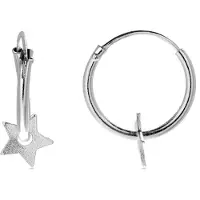 Luxenter Essential 925 Sterling zilveren gerhodineerde oorbellen