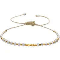 Luxenter Armband met Zwart Kristal 18k goud afwerking - Anlako