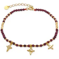 Luxenter Armband van 925 sterling zilver en glanzende zirkonia met 18-karaats goudkleurige afwerking - Paila