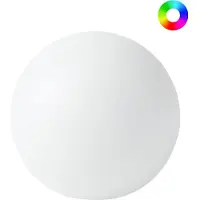 Beliani JOCOY - LED bolvormige buitenlamp - Wit - 26 cm - Synthetisch