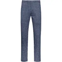 Mey Pyjamabroek 'White Check' donkerblauw / wit