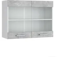 Vicco R-Line Glazen keukenkast – 80 cm Beton