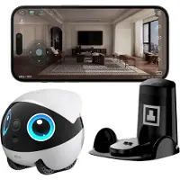 Enabot EBO Air 2 Plus Begleitroboter (Maanlichtwit), High-End Huisdierbegleitung, Afstandsbewaking, Binnenbeveiliging