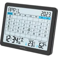 Technoline Digitale kalender Technoline WT 2600 172x139x21mm zwart