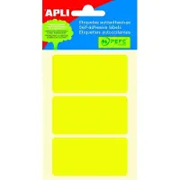 APLI gekleurde etiketten in etui geel (2071) - 13 stuks