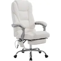CLP Pacific V2 Bureaustoel - Massagefunctie - Kunstleder wit