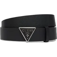 GUESS Leren riem Belt H35 W110 Black zwart