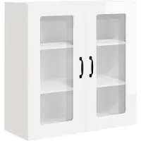 vidaXL Vaatwasserfront Kalmar, hoogglans wit, 80 x 31 x 80 cm