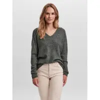 Vero Moda Trui 'Lefile' donkergroen