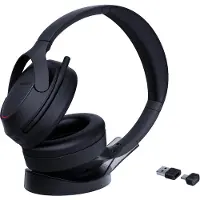 Yealink Bluetooth-stereoheadset BH 78 Active Noise Cancellation (ANC), ruisonderdrukking, tot 38 uur gesprekstijd, incl. houder en USB-C/A-adapter