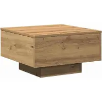 vidaXL Salontafel Artisan Eiken 55 x 55 x 31 cm