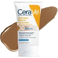 CeraVe Hydrating Mineral Sunscreen SPF 30 with Sheer Tint - Deep - 50ml