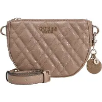 GUESS schoudertas Isemay Mini Crossbody Bag Pale Mocha Taupe