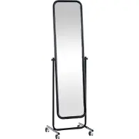 CLP Ststaande spiegel Medusa 317222 - 166x48x45 cm - Zwart