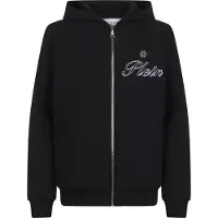 Philipp Plein Zip Hoodie Signature Embroidery