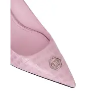 Philipp Plein Cocco Print Decolette Mid Heels Hexagon 9