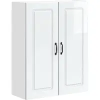 vidaXL Vaatwasserfront Kalmar, hoogglans wit, 80 x 31 x 100 cm