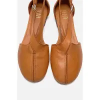 Forever & Always Fable Leren Ballerina met Zijuitsnijding