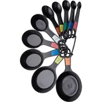 Kitchencraft Maatlepels, Set van 10 Stuks, 1/4 THL tot 1 Cup, Kunststof -