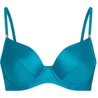 Hunkemoller Niet-voorgevormde beugel bikinitop Aqua Groen Dames | Maat: 75B