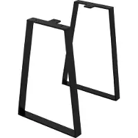ML-Design Set van 2 tafelpoten Bart | staal zwart 28.5x7x40 cm tafelbladen en -poten | NADUVI