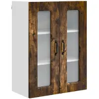 vidaXL Vaatwasserfront, model Kalmar, gerookt eikenhout, 60 x 31 x 80 cm