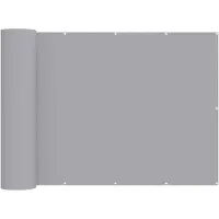 vidaXL Balkonscherm 1,2 x 25 m Stof met PU-coating Lichtgrijs