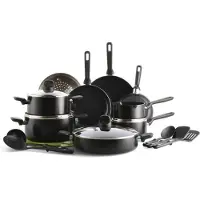 Greenpan - Memphis pannenset - Ø20-delig - Inductie - PFAS-vrij - Zwart