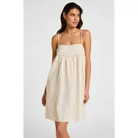Hunkemoller Slipdress Embroidery Wit Dames | Maat: XS