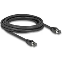 DeLOCK RJ45 Network Cable Cat.8.1 S/FTP 3 m up to 40 Gbps black