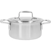 Demeyere 5-Plus RVS Kookpan Met Deksel 16cm - Roestvrij stalen Kookpot 1,5 L - Geschikt Voor Alle Warmtebronnen Inclusief Inductie - Duurzaam - Volledig PFAS- PFOA- en PTFE-vrij