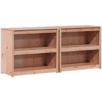 vidaXL Buitenkeuken kast MEPPEL, 2 stuks, natuurlijke Douglas hout