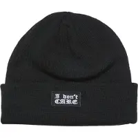 Mister tee - I Don?t Care Beanie Muts - Zwart