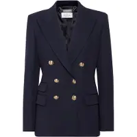 Philipp Plein Marine Fit Double-Breasted Blazer Teddy