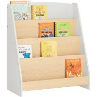 SoBuy Boekenkast - KMB106-HG - MDF - Max. 8kg - 60x30x70cm - Wit