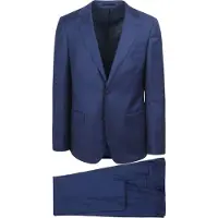 Suitable Kostuum Wol Royal Blauw | Donkerblauw | Maat 48