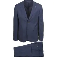 Suitable Strato Toulon Kostuum Wol Navy | Donkerblauw | Maat 50