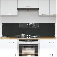 vidaXL Keukenachterwand 2 st Donkergrijs 80 x 40 cm gehard glas