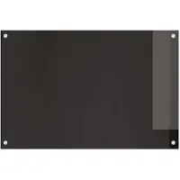 vidaXL Keukenachterwand 2 pcs Zwart 90 x 60 cm gehard glas