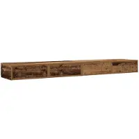 vidaXL Bedlades met lade Oudhout 180 x 36,5 x 16,5 cm Bewerkt hout