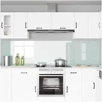 vidaXL Keukenachterwand 2 st Wit 120 x 60 cm gehard glas