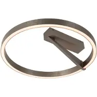 Lucide APPLAUSE - Plafonnière - Ø 40 cm - LED Dimb. - CCT - 1x26W 2200K/4000K - Grijs ijzer | Premium
