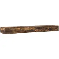 vidaXL Bedlades met lade Rook Eiken 180 x 36,5 x 16,5 cm Bewerkt hout