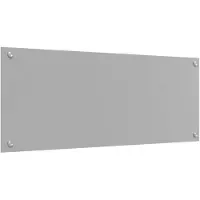 vidaXL Keukenachterwand Lichtgrijs 100 x 40 cm gehard glas