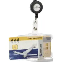 Durable 821919 Pashouder (l x b x h) 80 cm x 87 mm x 54 mm jojo, clip, drukknopkoord 10 stuk(s)