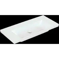 Villeroy & Boch Wastafel subway 3.0 met ceramicplus geen kraangat geen overloop 100x47x16.5 cm wit alpin
