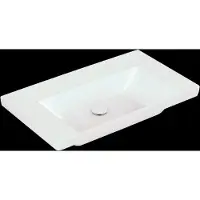 Villeroy & Boch Wastafel subway met ceramicplus geen kraangaten geen overloop 3.0 80x47x16.5 cm wit alpin