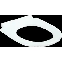 Villeroy & Boch O.novo ringzitting ovaal met RVS scharnieren, wit