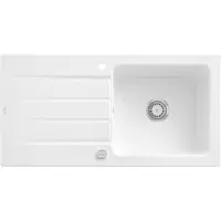 Villeroy & Boch Architectura - Keramische spoelbak 100x51 cm incl. afvoergarnituur, CeramicPlus, alpine wit 336002R1