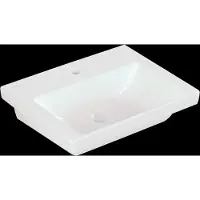 Villeroy & Boch Wastafel subway 3.0 met 1 kraangat zonder overloop 55x44x16.5 cm wit alpin